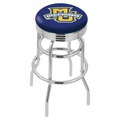 Holland Bar Stool Co. 30" Chrome 2-Ring Marquette Swivel Bar Stool, Accent Ring