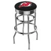 Holland Bar Stool Co. 25" Chrome 2-Ring New Jersey Devils Swivel Bar Stool, Accent Ring -Kitchen & Dining Furniture Sales Store Holland20Bar20Stool20Co L7C3CNJDevl