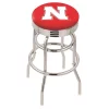 Holland Bar Stool Co. 25" Chrome 2-Ring Nebraska Swivel Bar Stool, Accent Ring -Kitchen & Dining Furniture Sales Store Holland20Bar20Stool20Co L7C3CNebrUn