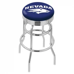 Holland Bar Stool Co. 30" Chrome 2-Ring Nevada Swivel Bar Stool, Accent Ring