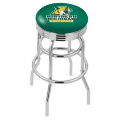 Holland Bar Stool Co. 30" Chrome 2-Ring Northern Michigan Swivel Bar Stool, Accent Ring