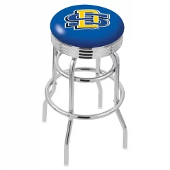 Holland Bar Stool Co. 30" Chrome 2-Ring South Dakota State Swivel Bar Stool, Accent Ring