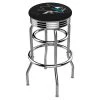 Holland Bar Stool Co. 25" Chrome 2-Ring San Jose Sharks Swivel Bar Stool, Accent Ring -Kitchen & Dining Furniture Sales Store Holland20Bar20Stool20Co L7C3CSJShar 1