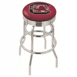 Holland Bar Stool Co. 30" Chrome 2-Ring South Carolina Swivel Bar Stool, Accent Ring
