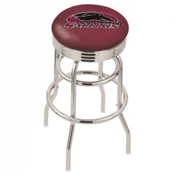 Holland Bar Stool Co. 30" Chrome 2-Ring Southern Illinois Swivel Bar Stool, Accent Ring