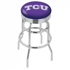 Holland Bar Stool Co. 30" Chrome 2-Ring TCU Swivel Bar Stool, Accent Ring