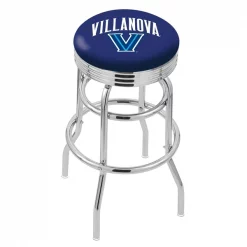 Holland Bar Stool Co. 30" Chrome 2-Ring Villanova Swivel Bar Stool, Accent Ring