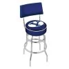 Holland Bar Stool Co. 25" Chrome 2-Ring Brigham Young Swivel Bar Stool, Back -Kitchen & Dining Furniture Sales Store Holland20Bar20Stool20Co L7C4BrigYn