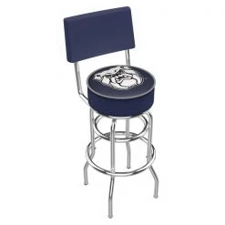 Holland Bar Stool Co. 25" Chrome 2-Ring Butler Swivel Bar Stool, Back