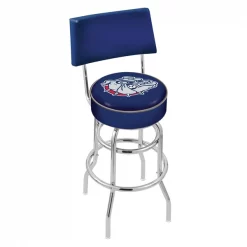 Holland Bar Stool Co. 30" Chrome 2-Ring Gonzaga Swivel Bar Stool, Back