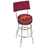Holland Bar Stool Co. 30" Chrome 2-Ring Iowa State Swivel Bar Stool, Back -Kitchen & Dining Furniture Sales Store Holland20Bar20Stool20Co L7C4IowaSt