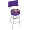Holland Bar Stool Co. 25" Chrome 2-Ring Louisiana State Swivel Bar Stool, Back -Kitchen & Dining Furniture Sales Store Holland20Bar20Stool20Co L7C4LaStUn