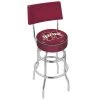 Holland Bar Stool Co. 25" Chrome 2-Ring Mississippi State Swivel Bar Stool, Back -Kitchen & Dining Furniture Sales Store Holland20Bar20Stool20Co L7C4MssStU