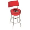 Holland Bar Stool Co. 25" Chrome 2-Ring UNLV Swivel Bar Stool, Back -Kitchen & Dining Furniture Sales Store Holland20Bar20Stool20Co L7C4UNevLV