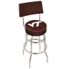 Holland Bar Stool Co. 30" Chrome 2-Ring Virginia Tech Swivel Bar Stool, Back -Kitchen & Dining Furniture Sales Store Holland20Bar20Stool20Co L7C4VATech