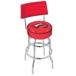 Holland Bar Stool Co. 25" Chrome 2-Ring Western Kentucky Swivel Bar Stool, Back