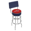 Holland Bar Stool Co. 30" Chrome 2-Ring Washington Capitals Swivel Bar Stool, Back -Kitchen & Dining Furniture Sales Store Holland20Bar20Stool20Co L7C4WshCap