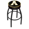 Holland Bar Stool Co. 25" Appalachian State Cushion Seat, Blk Wrinkle Base Swivel Bar Stool -Kitchen & Dining Furniture Sales Store Holland20Bar20Stool20Co L8B1AppStU