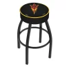 Holland Bar Stool Co. 25" Arizona State Cushion Seat, Blk Wrinkle Swivel Bar Stool, Pitchfork -Kitchen & Dining Furniture Sales Store Holland20Bar20Stool20Co L8B1ArizSt F