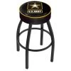 Holland Bar Stool Co. 25" 4" U.S. Army Cushion Seat, Blk Wrinkle Base Swivel Bar Stool -Kitchen & Dining Furniture Sales Store Holland20Bar20Stool20Co L8B1Army