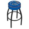 Holland Bar Stool Co. 25" 4" Boise State Cushion Seat, Blk Wrinkle Base Swivel Bar Stool -Kitchen & Dining Furniture Sales Store Holland20Bar20Stool20Co L8B1BoiseS