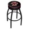 Holland Bar Stool Co. 25" 4" Boston College Cushion Seat, Blk Wrinkle Base Swivel Bar Stool -Kitchen & Dining Furniture Sales Store Holland20Bar20Stool20Co L8B1BostnC