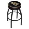 Holland Bar Stool Co. 25" 4" Central Florida Cushion Seat, Blk Wrinkle Base Swivel Bar Stool -Kitchen & Dining Furniture Sales Store Holland20Bar20Stool20Co L8B1CenFla