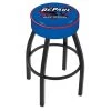 Holland Bar Stool Co. 25" 4" DePaul Cushion Seat, Blk Wrinkle Base Swivel Bar Stool