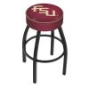 Holland Bar Stool Co. 30" Florida State Script Cushion Seat, Blk Wrnkl Base Swivel Bar Stool -Kitchen & Dining Furniture Sales Store Holland20Bar20Stool20Co L8B1FSU FS