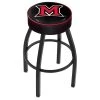 Holland Bar Stool Co. 25" 4" Miami (OH) Cushion Seat, Blk Wrinkle Base Swivel Bar Stool -Kitchen & Dining Furniture Sales Store Holland20Bar20Stool20Co L8B1Mia OH