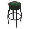 Holland Bar Stool Co. 30" 4" Minnesota Wild Cushion Seat, Blk Wrinkle Base Swivel Bar Stool