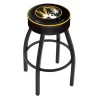 Holland Bar Stool Co. 25" 4" Missouri Cushion Seat, Blk Wrinkle Base Swivel Bar Stool -Kitchen & Dining Furniture Sales Store Holland20Bar20Stool20Co L8B1Mizzou