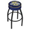 Holland Bar Stool Co. 30" 4" Marquette Cushion Seat, Blk Wrinkle Base Swivel Bar Stool
