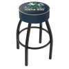 Holland Bar Stool Co. 25" Notre Dame Leprechaun Cushion Seat, Blk Wrnkl Base Swivel Bar Stool -Kitchen & Dining Furniture Sales Store Holland20Bar20Stool20Co L8B1ND Lep 1