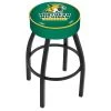 Holland Bar Stool Co. 30" Northern Michigan Cushion Seat, Blk Wrinkle Base Swivel Bar Stool