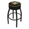 Holland Bar Stool Co. 25" Pittsburgh Penguins Cushion Seat, Blk Wrinkle Base Swivel Bar Stool -Kitchen & Dining Furniture Sales Store Holland20Bar20Stool20Co L8B1PitPen