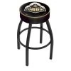 Holland Bar Stool Co. 30" 4" Pitt Cushion Seat, Blk Wrinkle Base Swivel Bar Stool