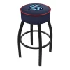 Holland Bar Stool Co 25" Seattle Kraken 4" Cushion, Black Wrinkle Base Swivel Bar Stool -Kitchen & Dining Furniture Sales Store Holland20Bar20Stool20Co L8B1SeaKrk