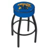 Holland Bar Stool Co. 25" Kentucky "Wildcat" Cushion Seat, Blk Wrinkle Base Swivel Bar Stool