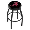 Holland Bar Stool Co. 30" Blk Wrinkle Alabama Swivel Bar Stool, Accent Ring