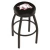 Holland Bar Stool Co. 30" Blk Wrinkle Arkansas Swivel Bar Stool, Accent Ring