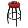 Holland Bar Stool Co. 30" Blk Wrinkle Calgary Flames Swivel Bar Stool, Accent Ring -Kitchen & Dining Furniture Sales Store Holland20Bar20Stool20Co L8B2BCalFla