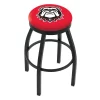 Holland Bar Stool Co. 30" Blk Wrinkle Georgia "Bulldog" Swivel Bar Stool, Accent Ring -Kitchen & Dining Furniture Sales Store Holland20Bar20Stool20Co L8B2BGA Dog