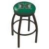 Holland Bar Stool Co. 25" Blk Wrinkle Hawaii Swivel Bar Stool, Accent Ring