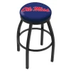 Holland Bar Stool Co. 30" Blk Wrinkle Ole' Miss Swivel Bar Stool, Accent Ring -Kitchen & Dining Furniture Sales Store Holland20Bar20Stool20Co L8B2BMssppU