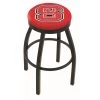 Holland Bar Stool Co. 25" Blk Wrinkle North Carolina State Swivel Bar Stool, Accent Ring -Kitchen & Dining Furniture Sales Store Holland20Bar20Stool20Co L8B2BNCarSt