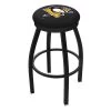 Holland Bar Stool Co. 25" Blk Wrinkle Pittsburgh Penguins Swivel Bar Stool, Accent Ring -Kitchen & Dining Furniture Sales Store Holland20Bar20Stool20Co L8B2BPitPen