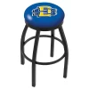 Holland Bar Stool Co. 25" Blk Wrinkle South Dakota State Swivel Bar Stool, Accent Ring