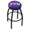 Holland Bar Stool Co. 25" Blk Wrinkle TCU Swivel Bar Stool, Accent Ring -Kitchen & Dining Furniture Sales Store Holland20Bar20Stool20Co L8B2BTexChr 1