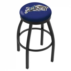Holland Bar Stool Co. 25" Blk Wrinkle US Naval Academy NAVY Swivel Bar Stool, Accent Ring